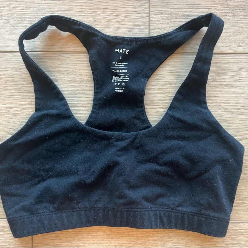 MATE the Label Black sports bra